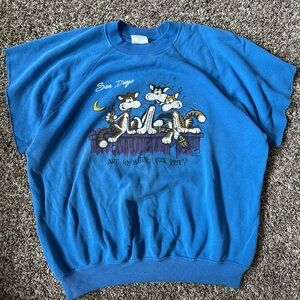 vintage 80’s-90’s double sided Graphic cut sweatshirt